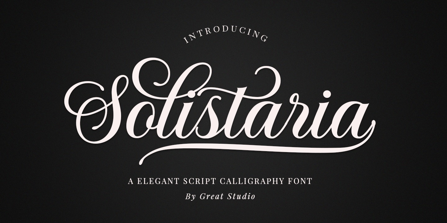 Solistaria Script Font preview
